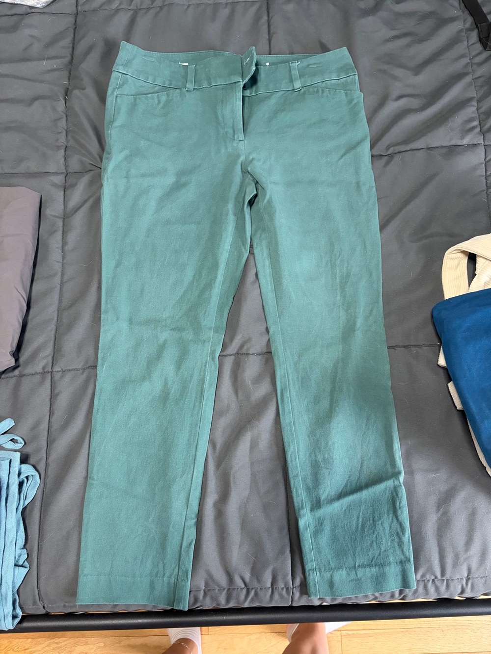 LOFT Teal Ankle Pants
